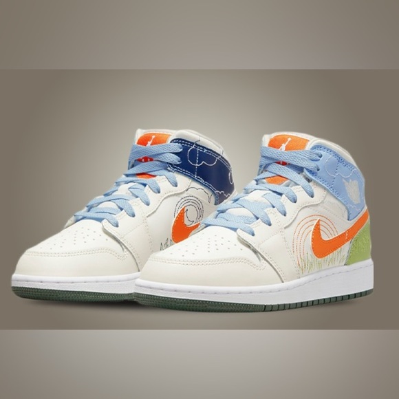 NIKE AIR JORDAN 1 MID SE BACKYARD PRICE FIRM - Picture 4 of 16